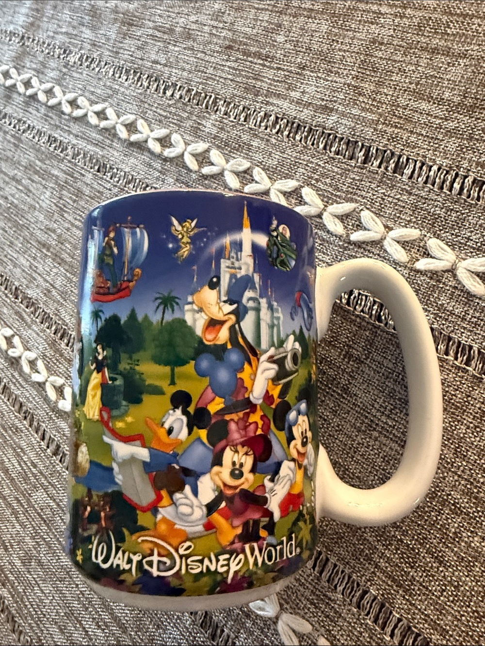 Disney Blue Walt Disney World Character Ceramic Mug